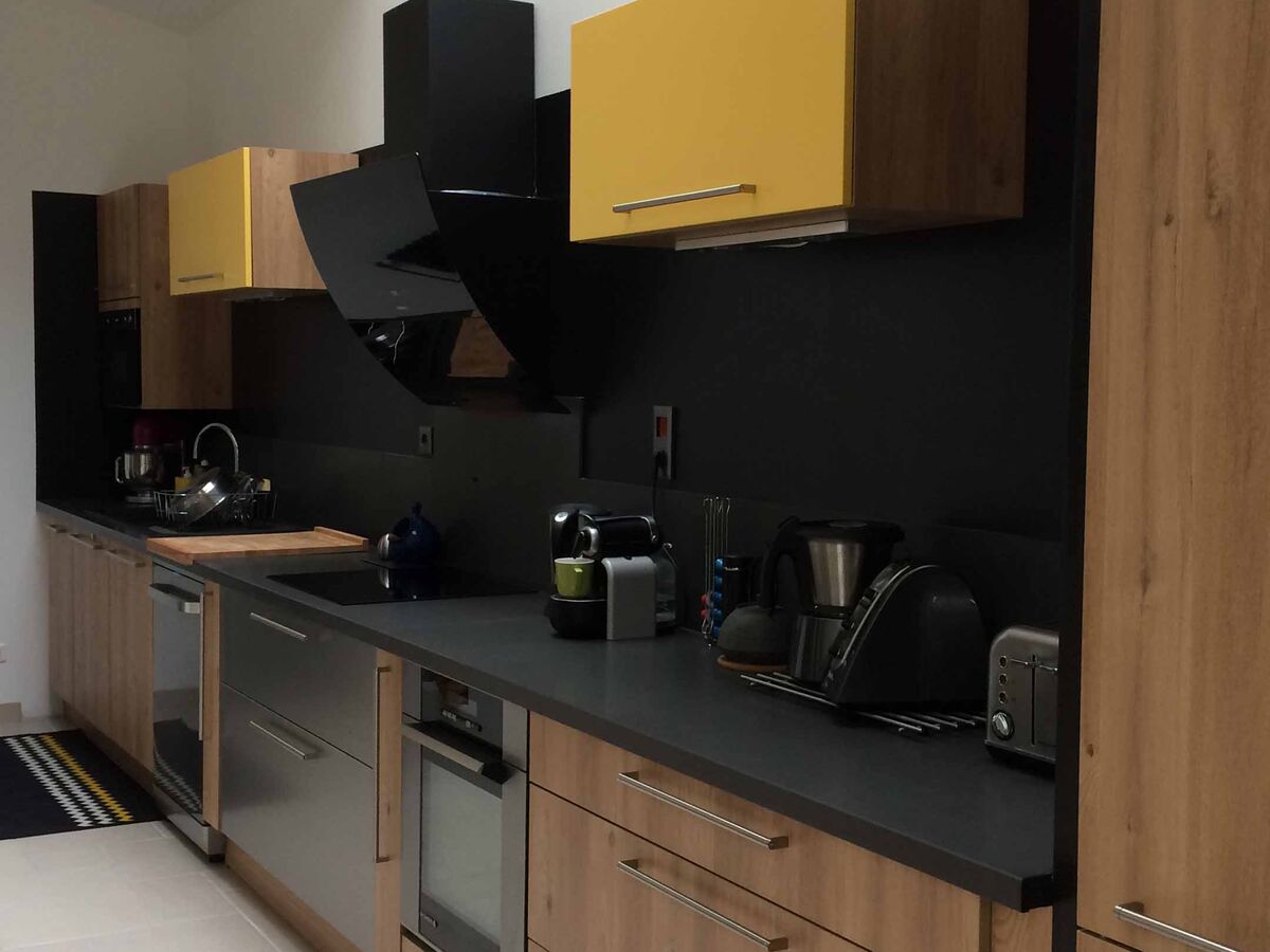 Rénovation cuisine sur mesure Trend + Chêne honey