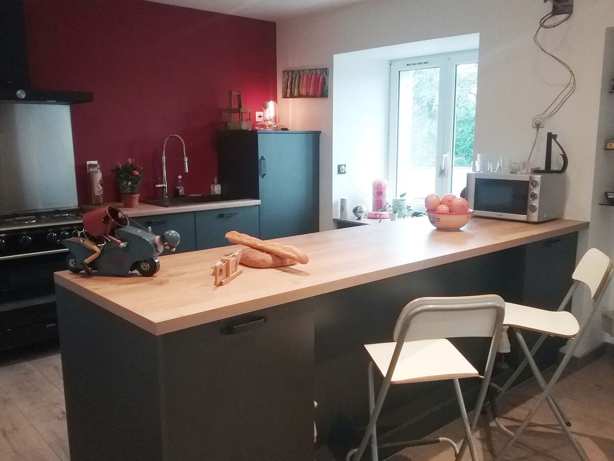 Rénovation cuisine équipée sur mesure Label Métal Brossé