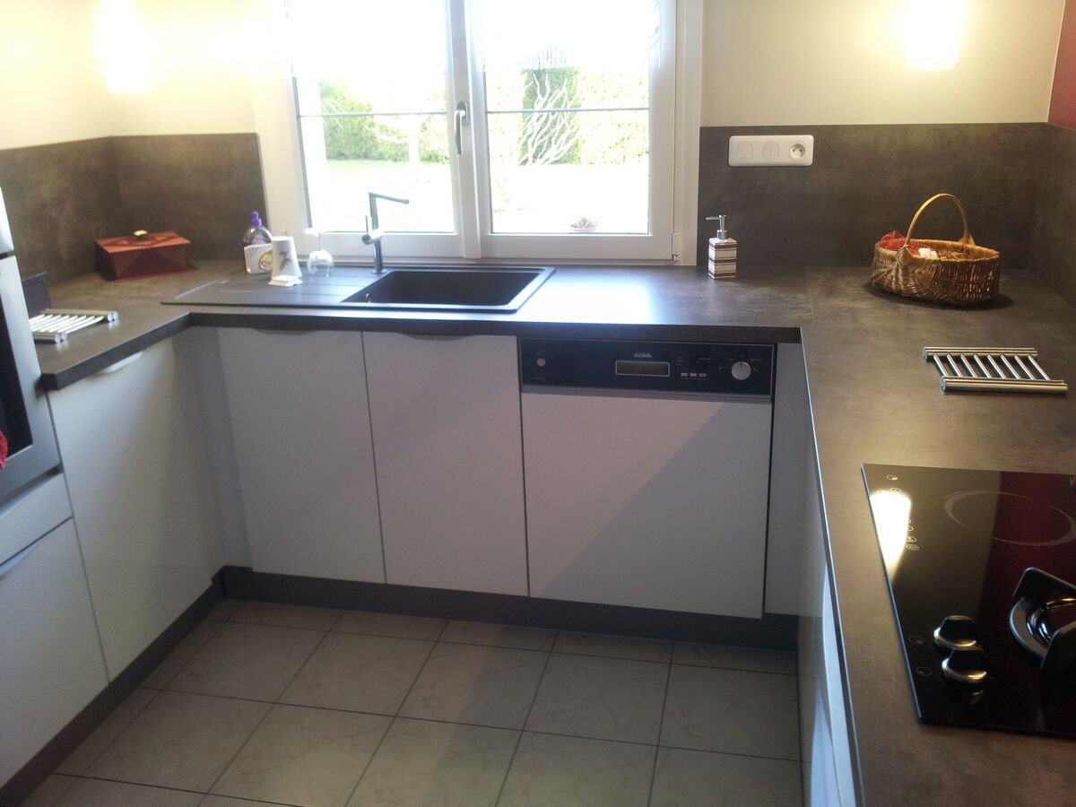 Cuisine avant-après sur mesure Light Blanc brillant