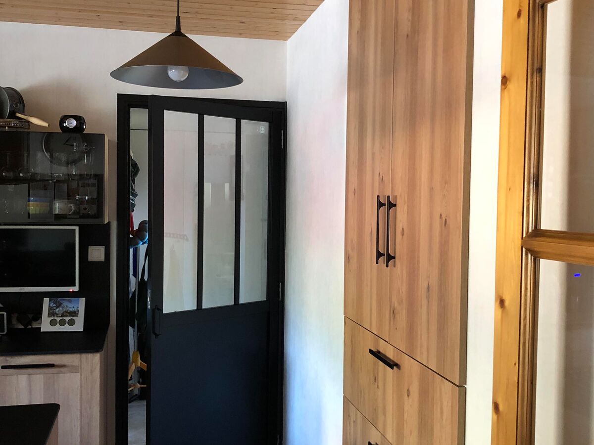 Cuisine avant-après sur mesure Trend Cube Chêne Honey