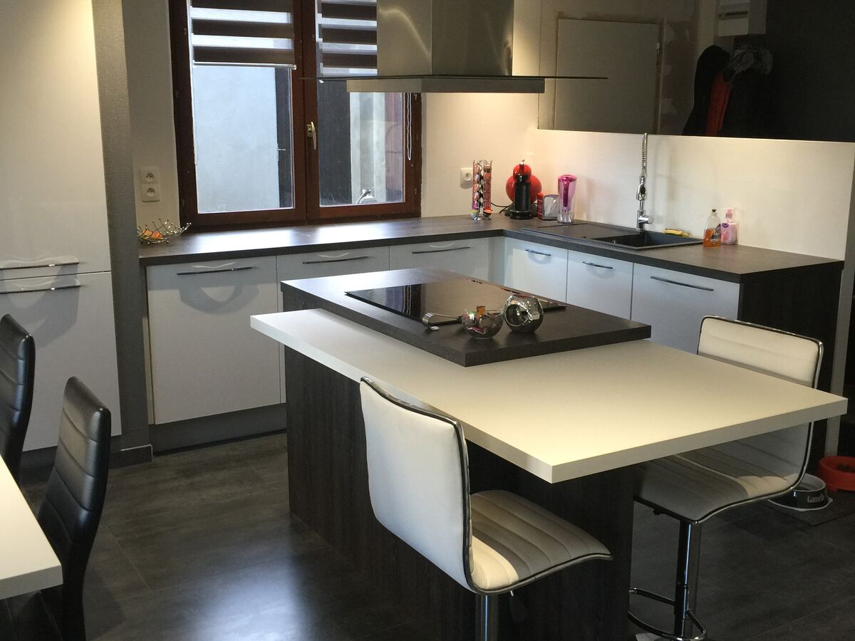 Rénovation cuisine sur mesure Light Blanc brillant