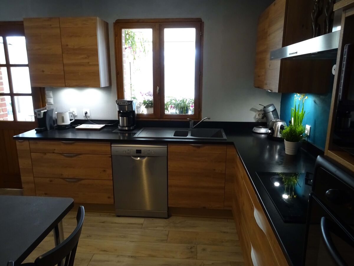 Cuisine avant-après sur mesure Trend Chêne Honey