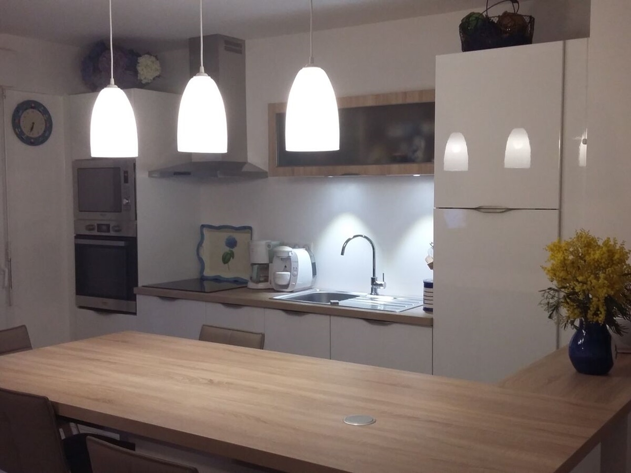 Rénovation cuisine sur mesure Light Blanc brillant