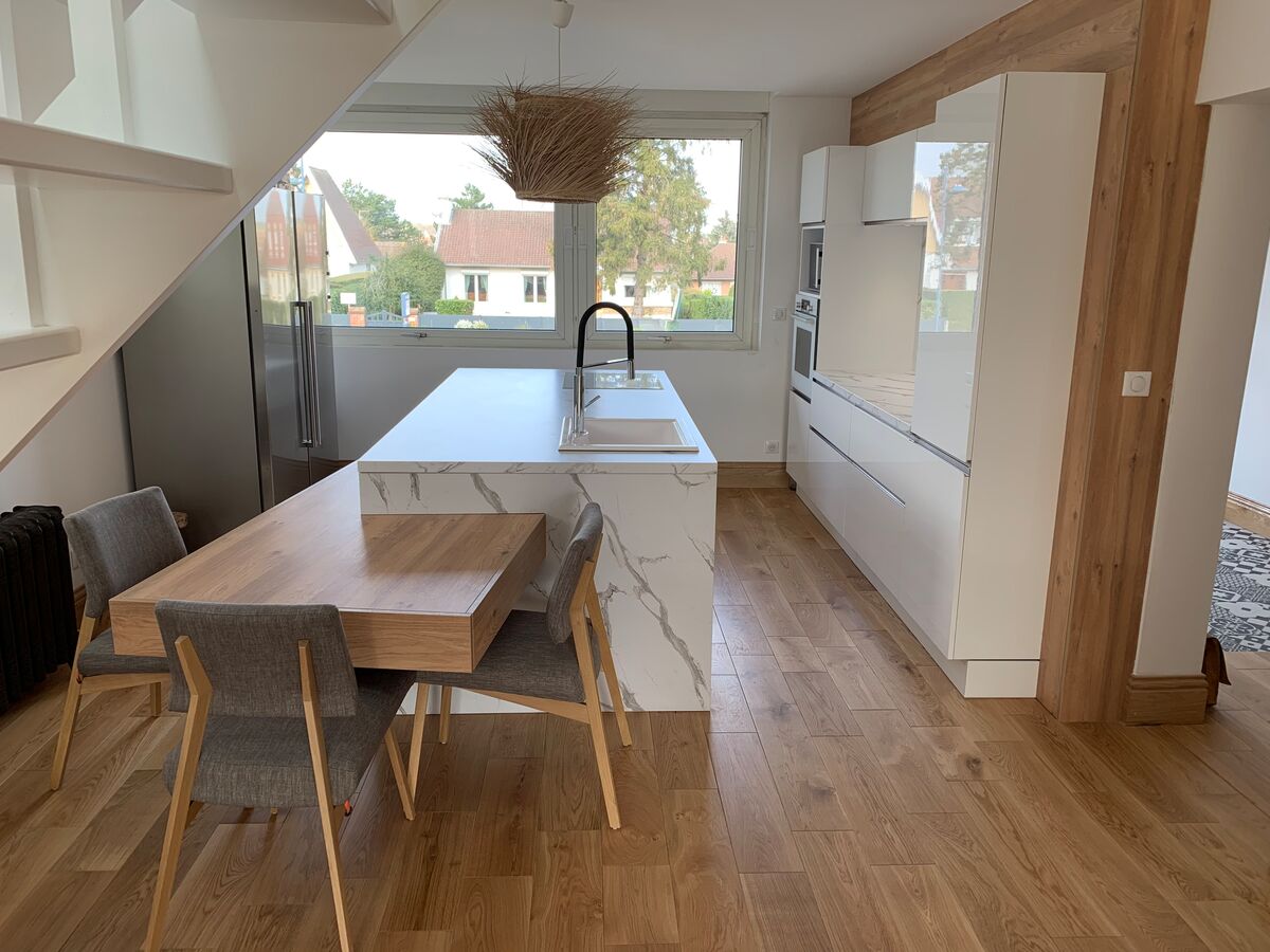 Cuisine 3d sur mesure Light Jet Blanc Brillant