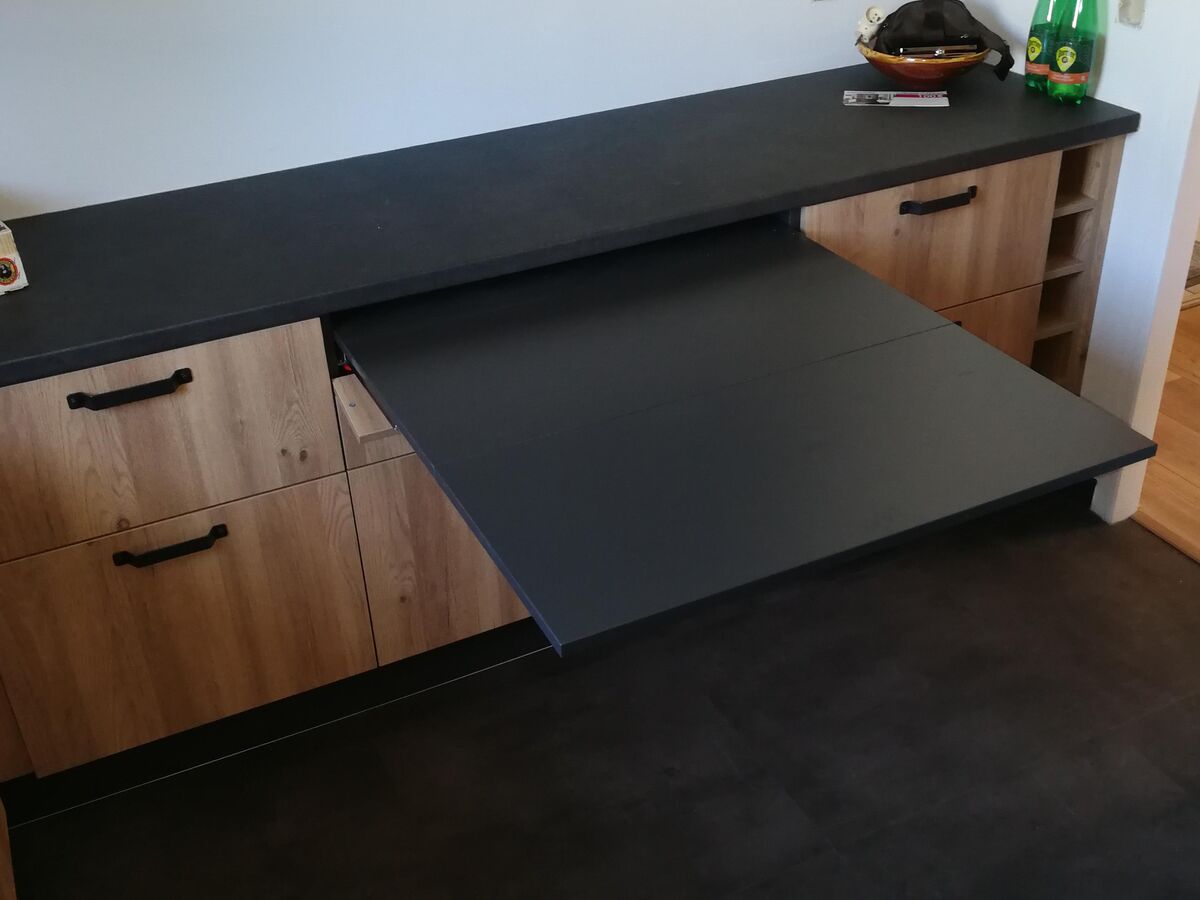 Cuisine avant-après sur mesure Trend Chêne Honey