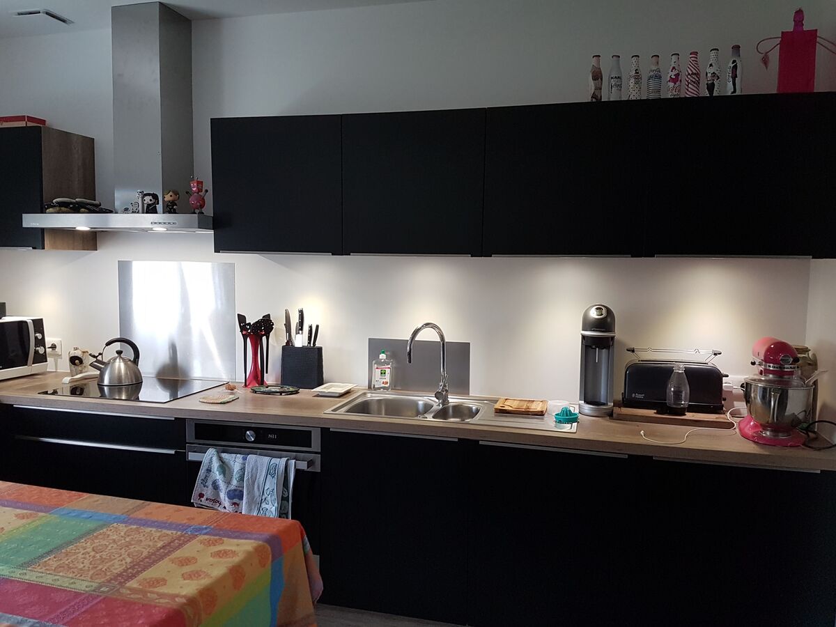 Cuisine avant-après sur mesure Velvet Noir Soft