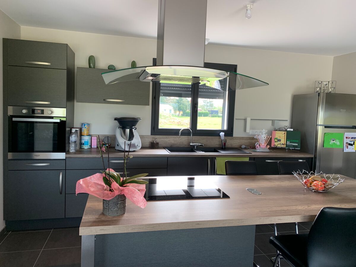 Cuisine 3d sur mesure Label Métal Brossé