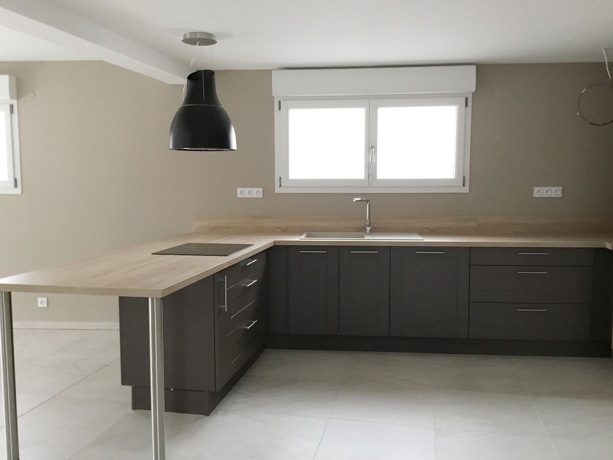 Rénovation cuisine équipée sur mesure Trend Cube Chêne Timber