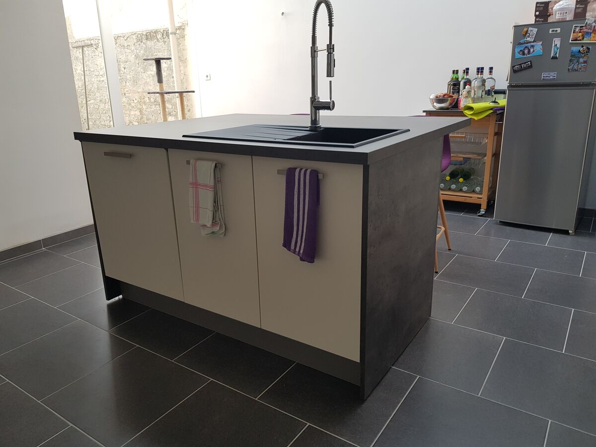 Rénovation cuisine équipée sur mesure Trend Pannacotta Mat