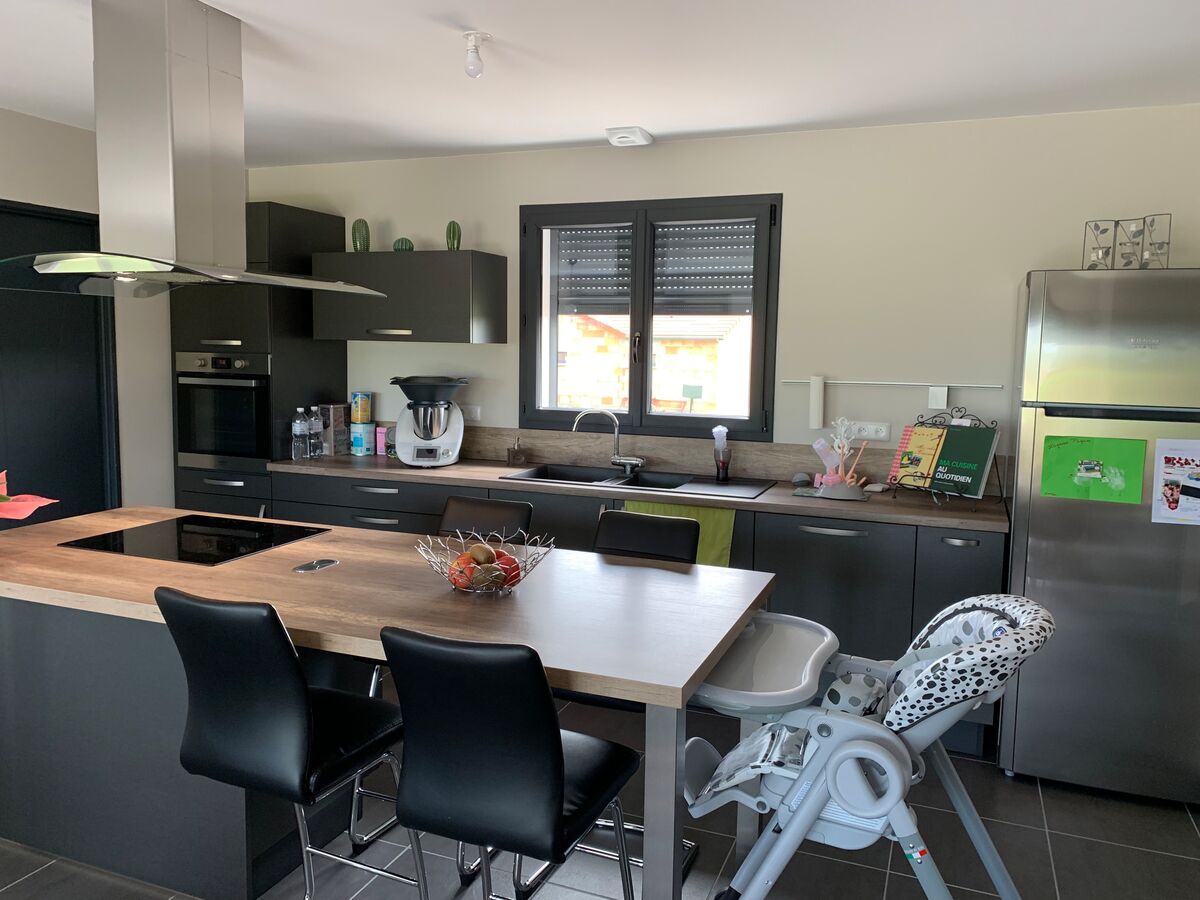 Cuisine avant-après sur mesure Label Métal Brossé