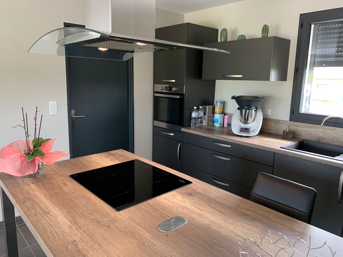 Cuisine avant-après sur mesure Label Métal Brossé