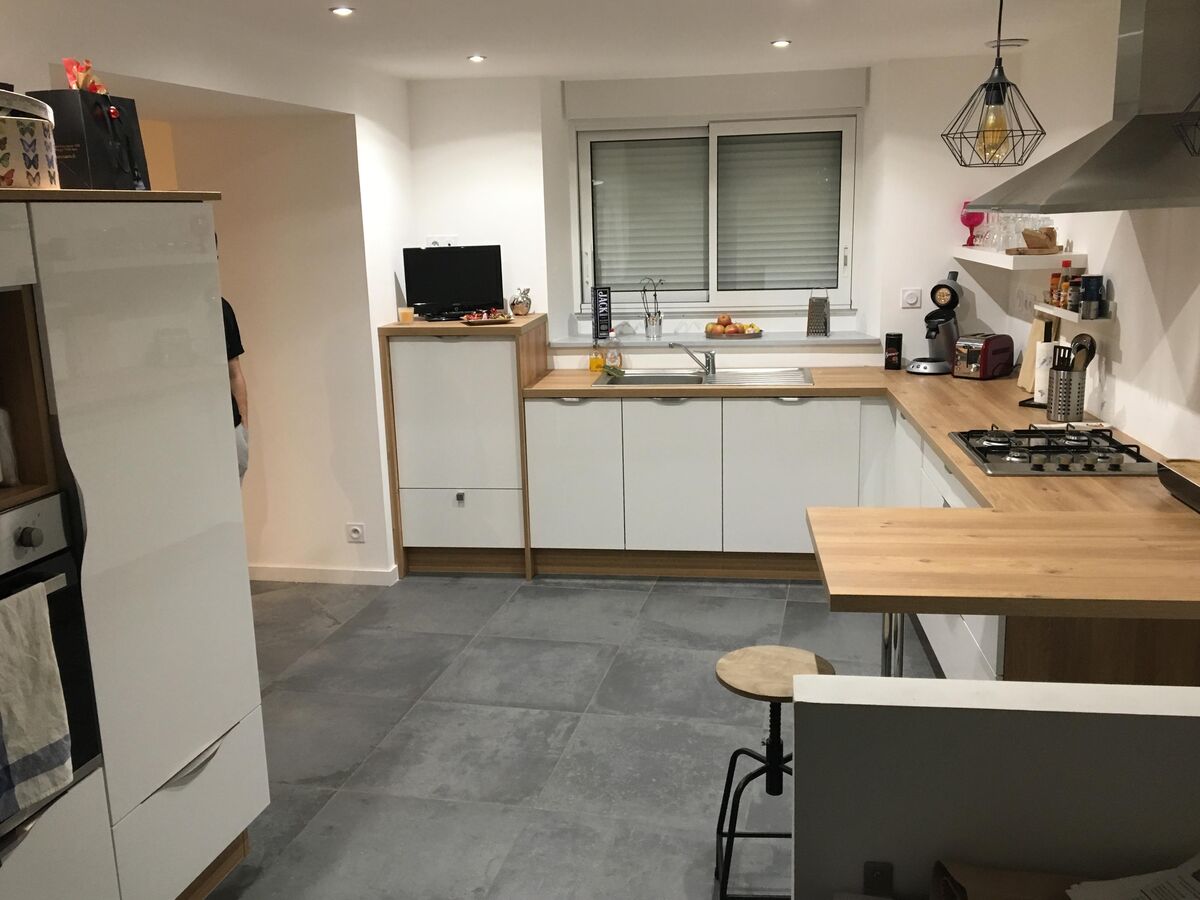 Rénovation cuisine équipée sur mesure Light Blanc Brillant