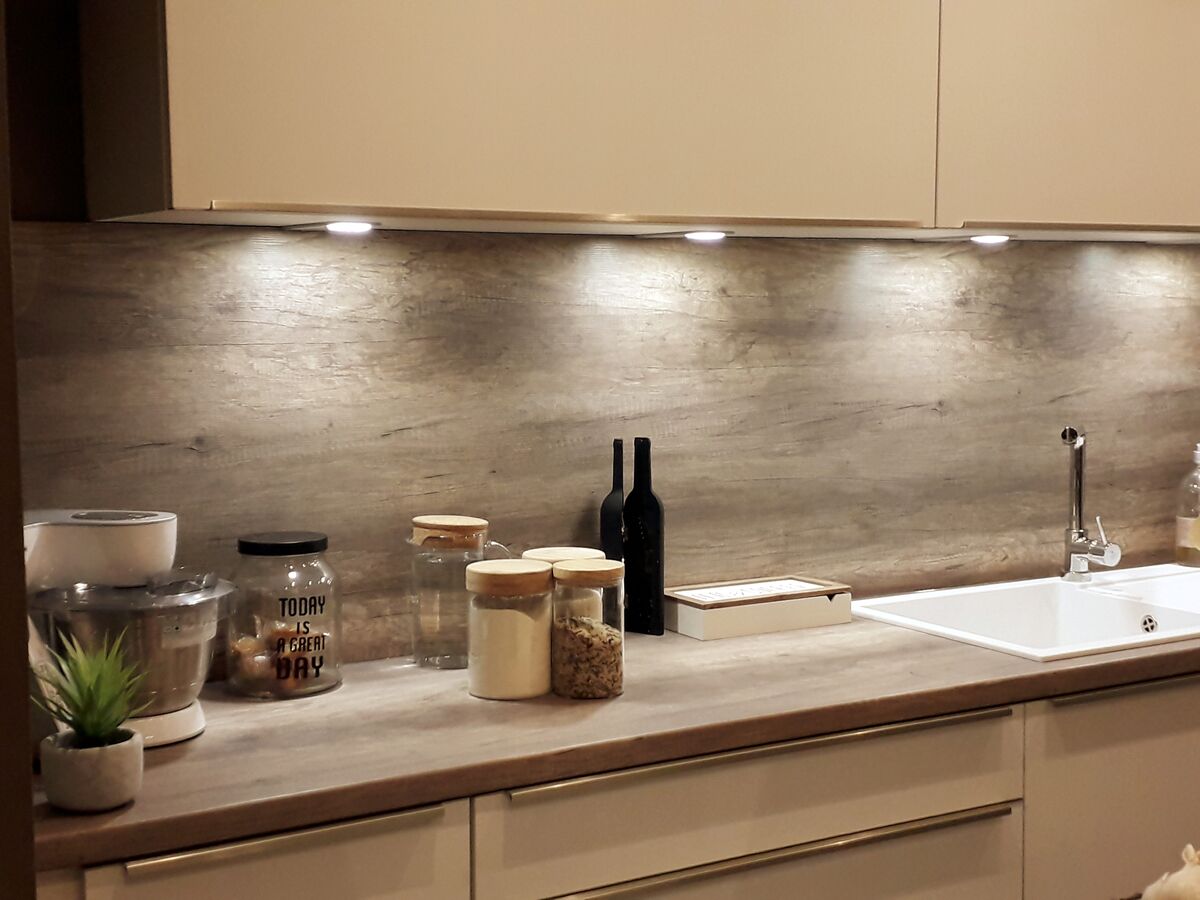 Cuisine avant-après sur mesure Trend Blanc Mat