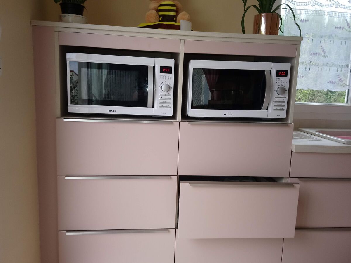 Cuisine avant-après sur mesure COLOR Laqué Pétale de Rose