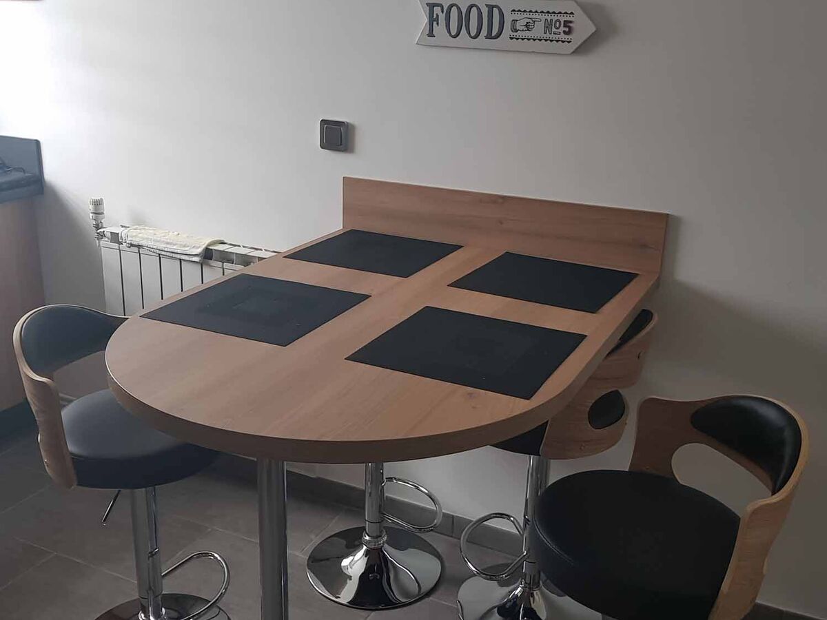 Cuisine avant-après sur mesure Trend + Chêne honey