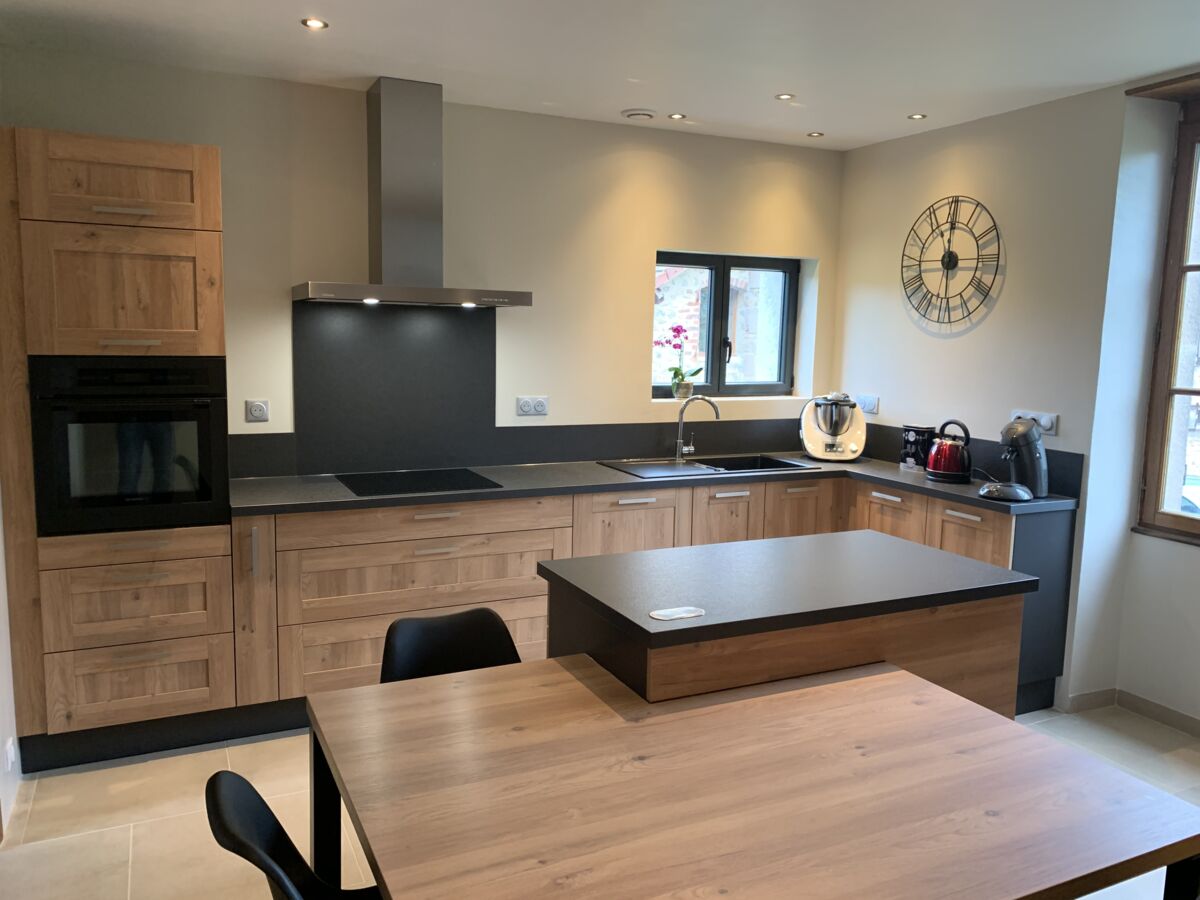 Rénovation cuisine équipée sur mesure TREND CUBE Chêne Honey