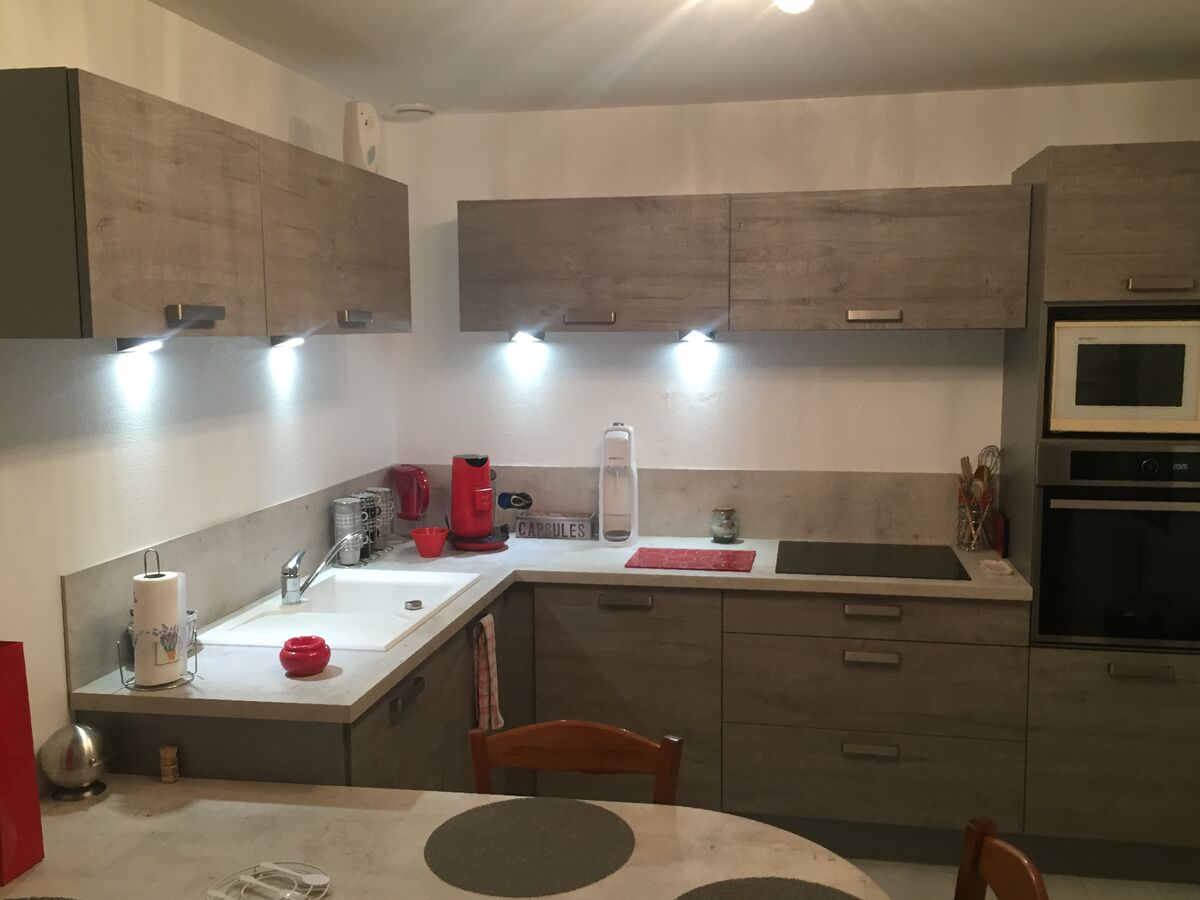 Rénovation cuisine sur mesure Label Chêne Sable Synchrone