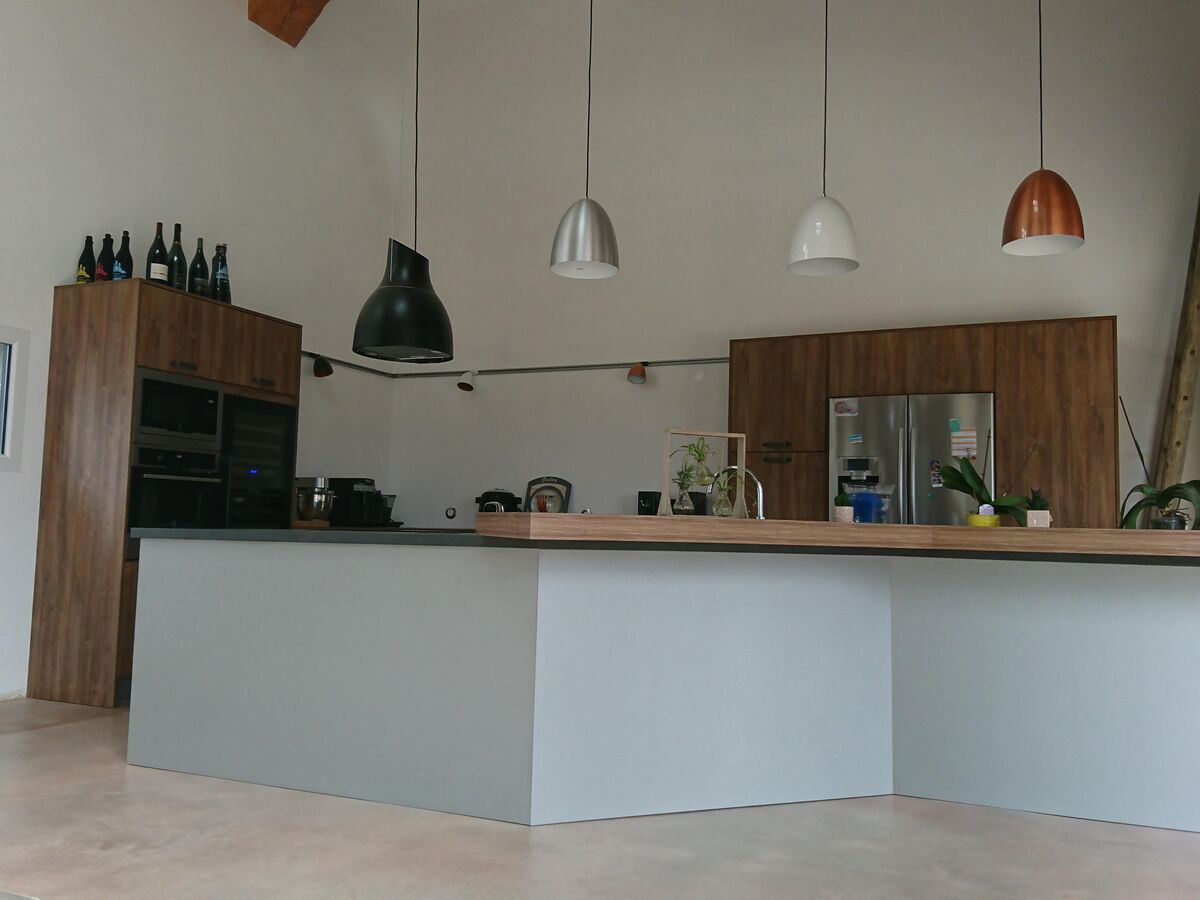 Cuisine équipée sur mesure Trend Plus Osani Oak & Label Métal Brossé