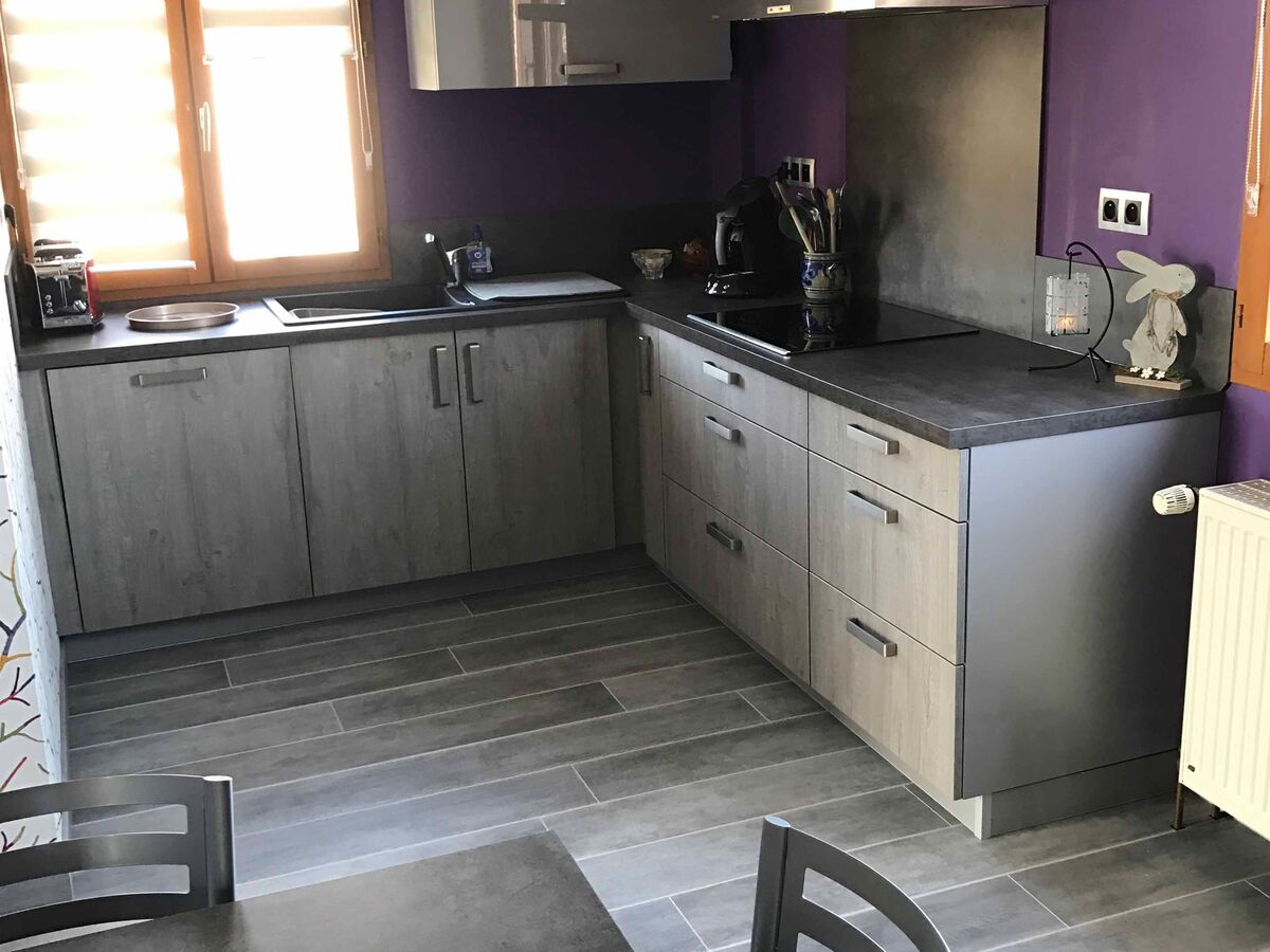 Rénovation cuisine sur mesure Label Béton Clair