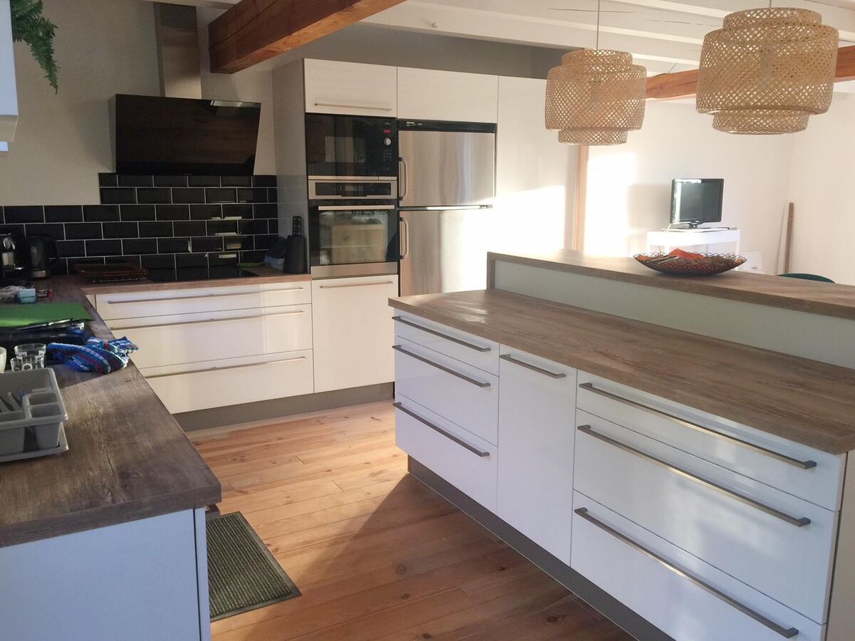 Cuisine avant-après sur mesure Light Blanc Brillant