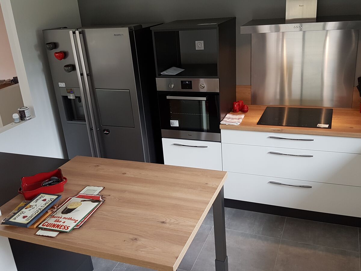 Cuisine avant-après sur mesure Light Blanc brillant