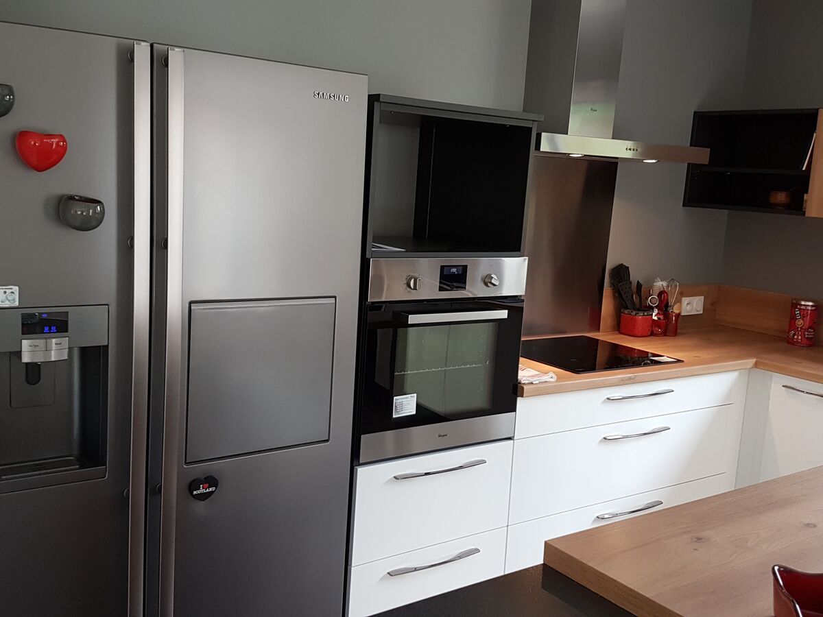 Cuisine avant-après sur mesure Light Blanc brillant