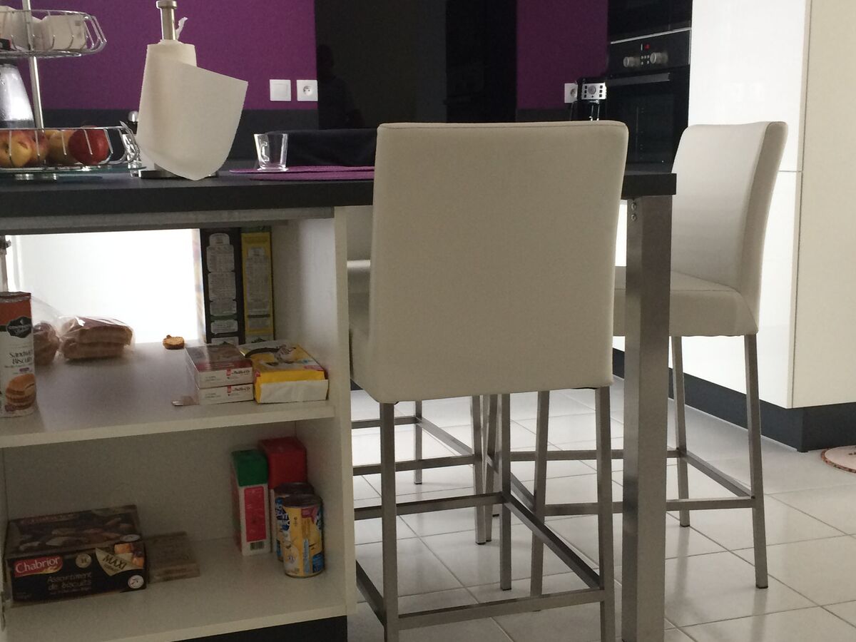 Cuisine avant-après sur mesure Light Blanc Brillant