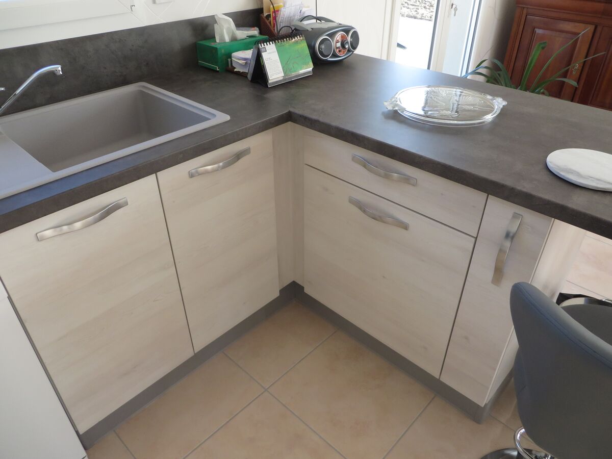 Cuisine avant-après sur mesure Trend + Artic wood