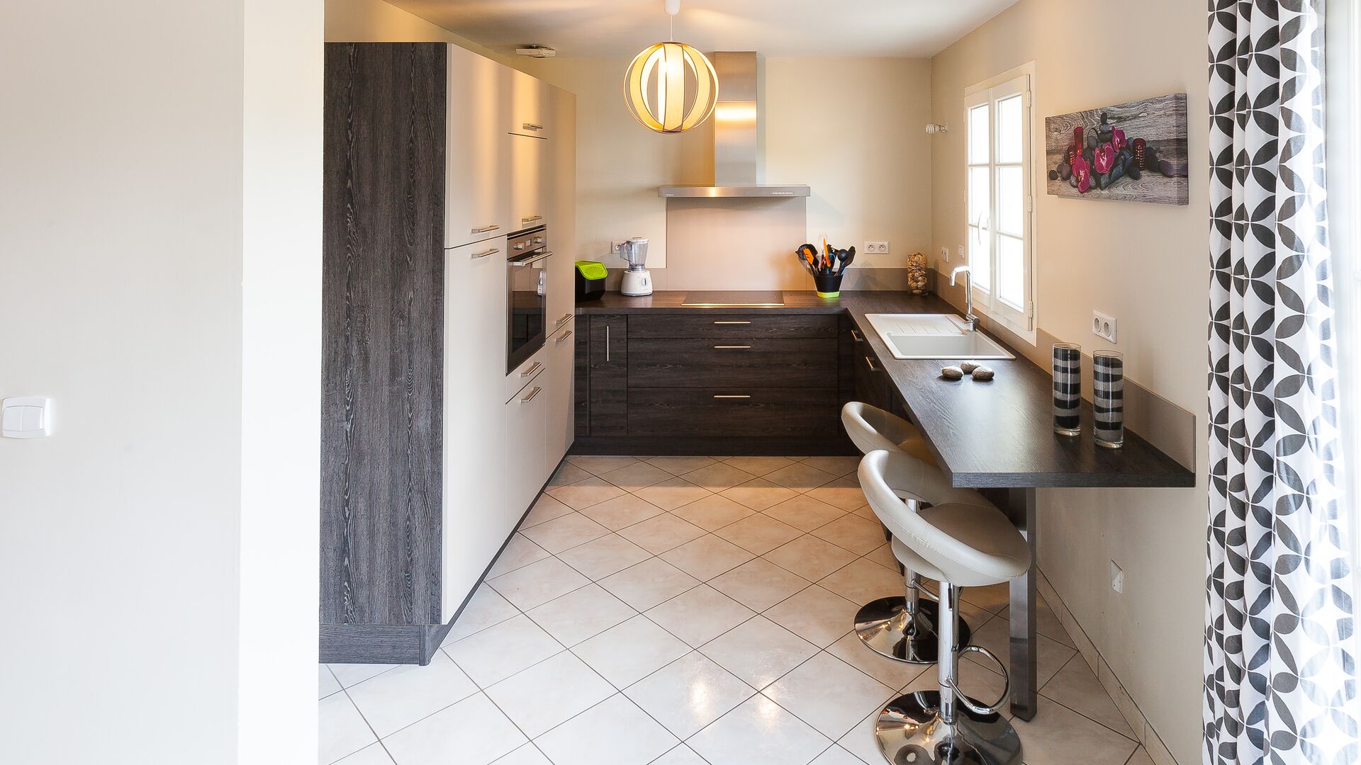 Cuisine équipée sur mesure Light Blanc brillant