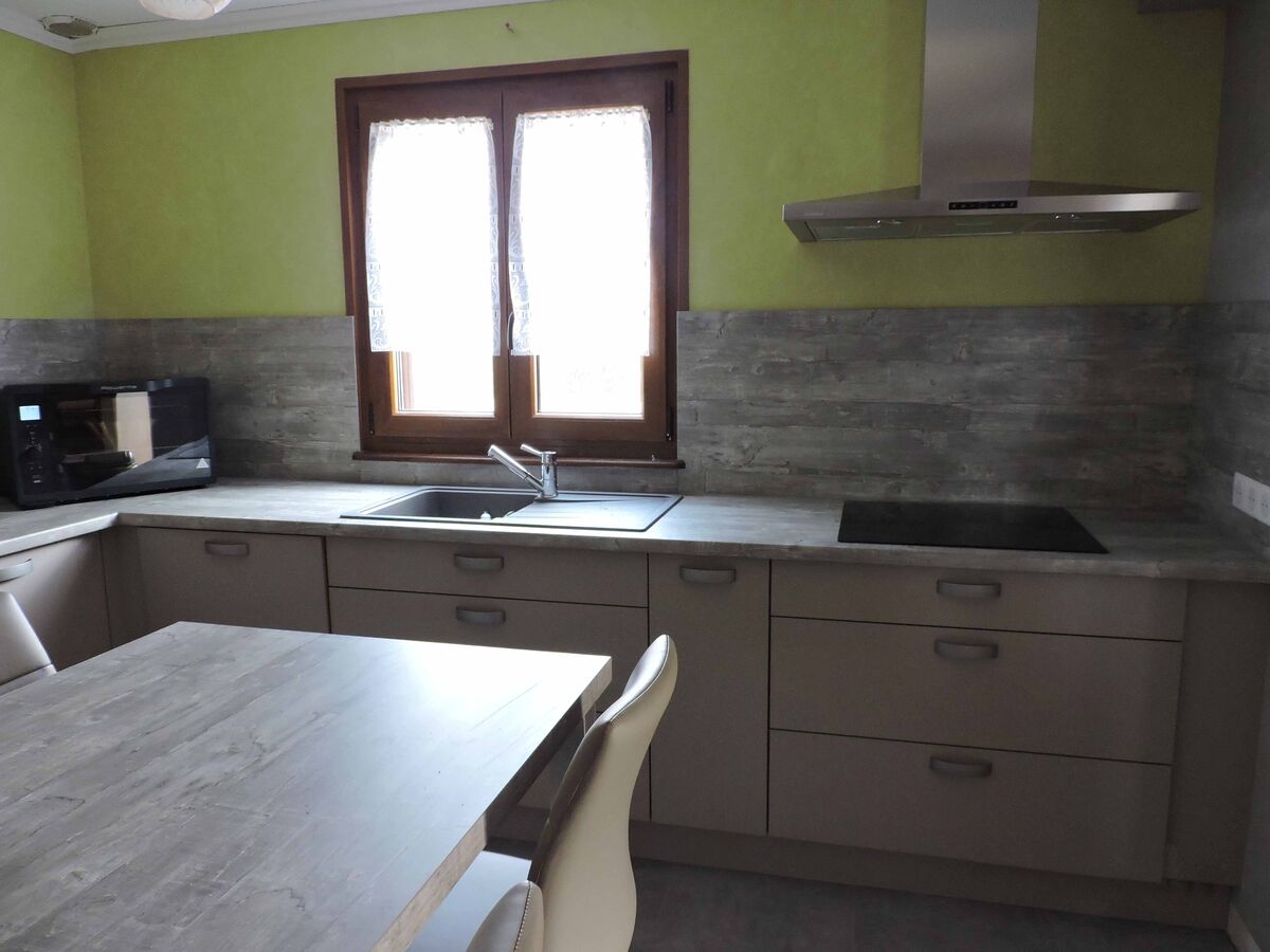 Cuisine avant-après sur mesure Trend + Taupe mat