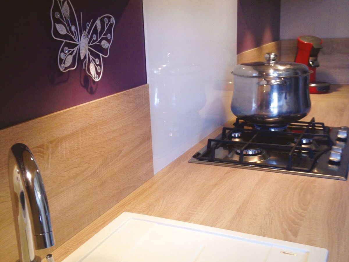 Cuisine avant-après sur mesure Trend Cube Blanc mat