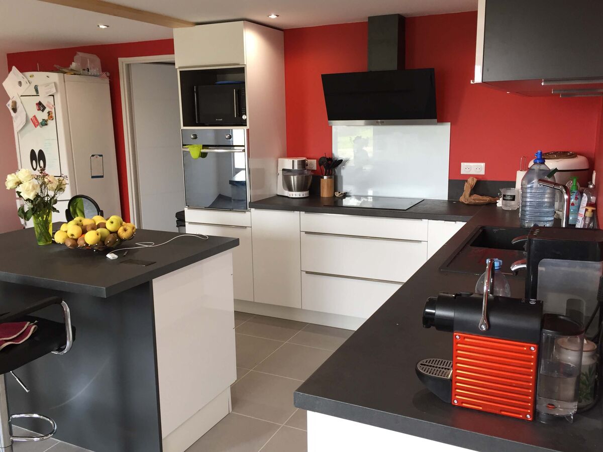 Cuisine avant-après sur mesure Light Blanc Brillant