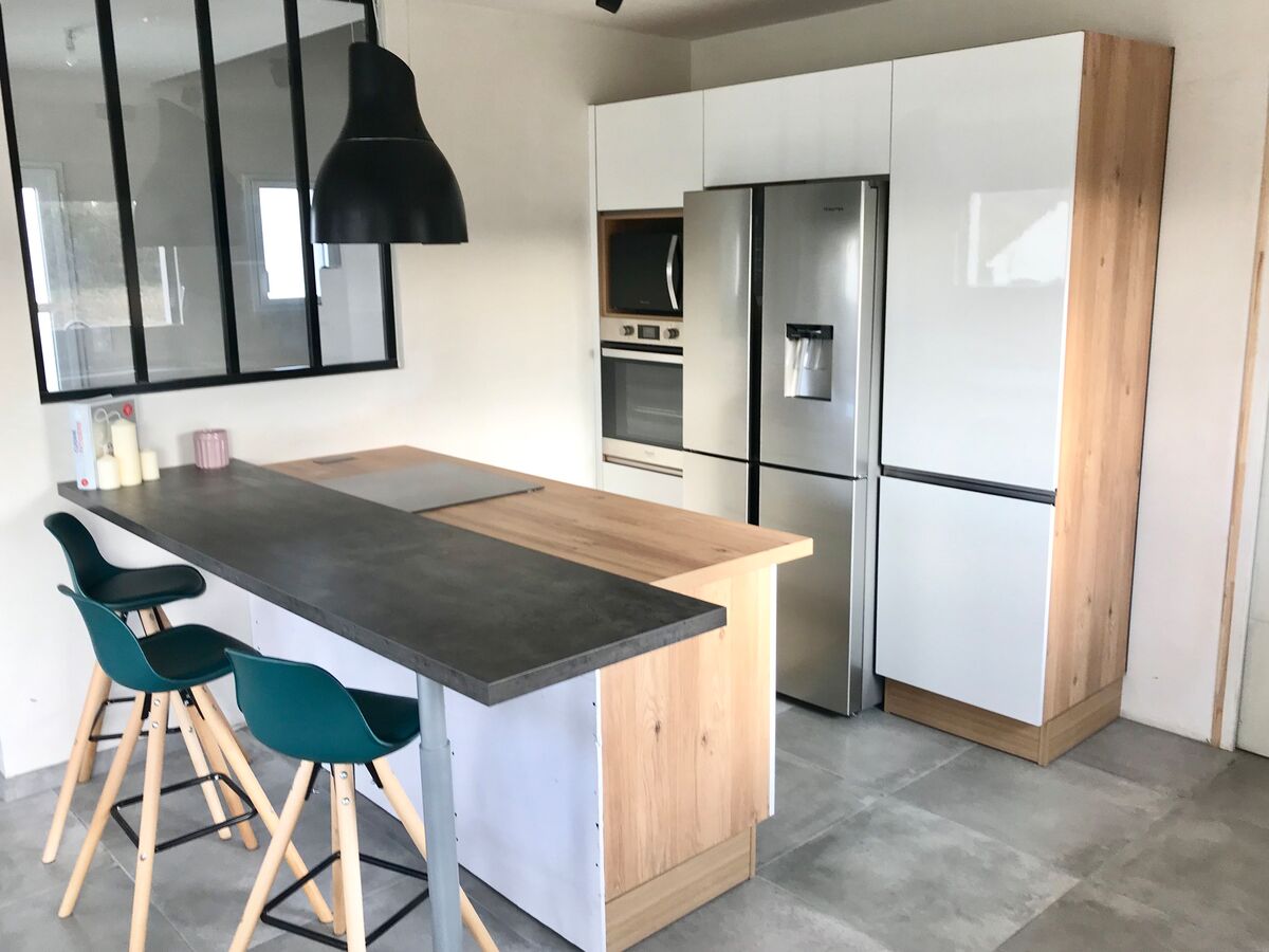 Rénovation cuisine équipée sur mesure Light Blanc Brillant