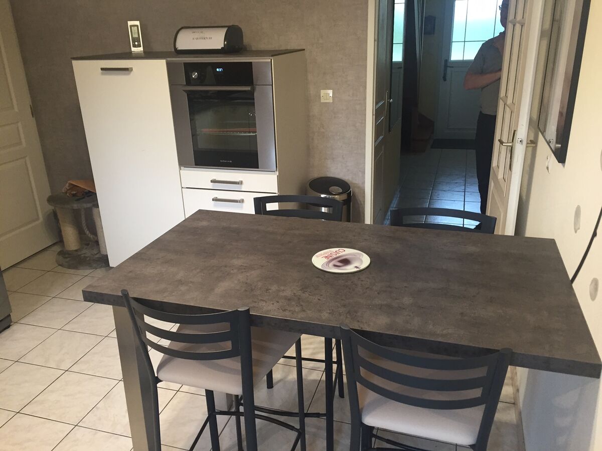 Cuisine avant-après sur mesure Trend Pannacotta mat