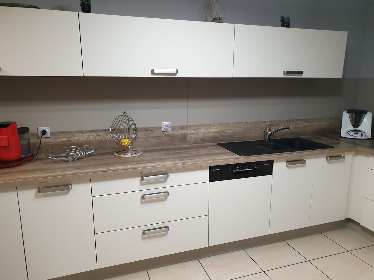 Rénovation cuisine équipée sur mesure Trend Pannacotta Mat