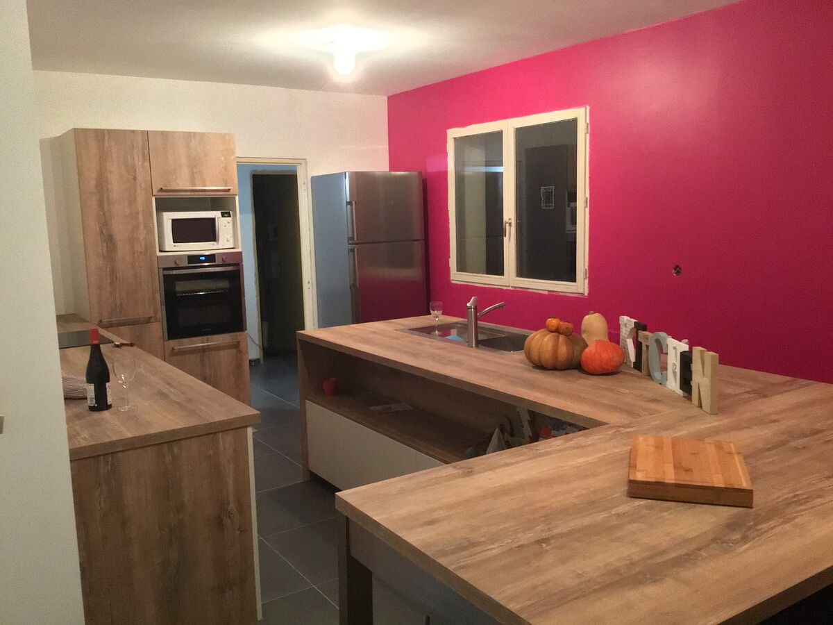 Cuisine équipée sur mesure Trend Plus Pannacotta Mat & Hipster Wood