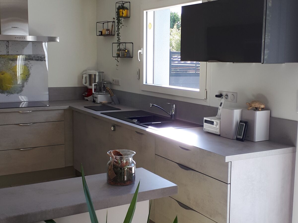 Cuisine avant-après sur mesure Trend Béton Clair