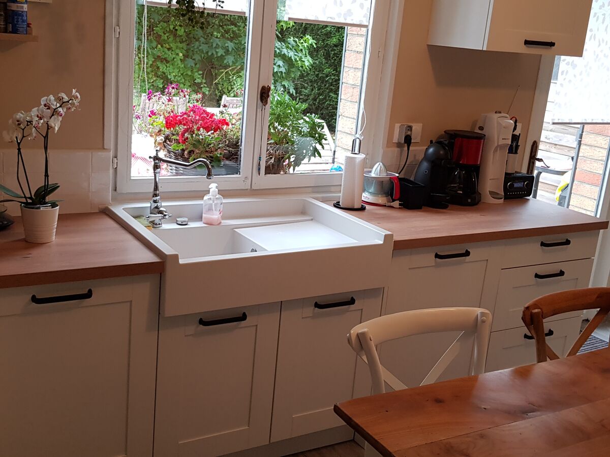 Rénovation cuisine équipée sur mesure Trend Cube Blanc Mat