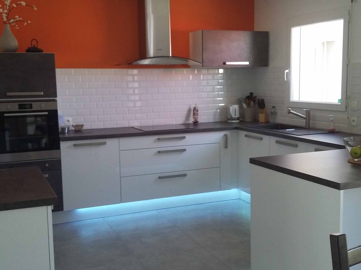 Cuisine équipée sur mesure Light Blanc brillant