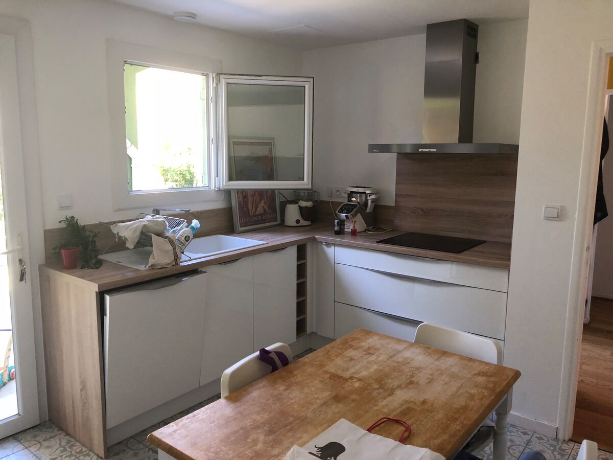 Rénovation cuisine équipée sur mesure Light Blanc Brillant