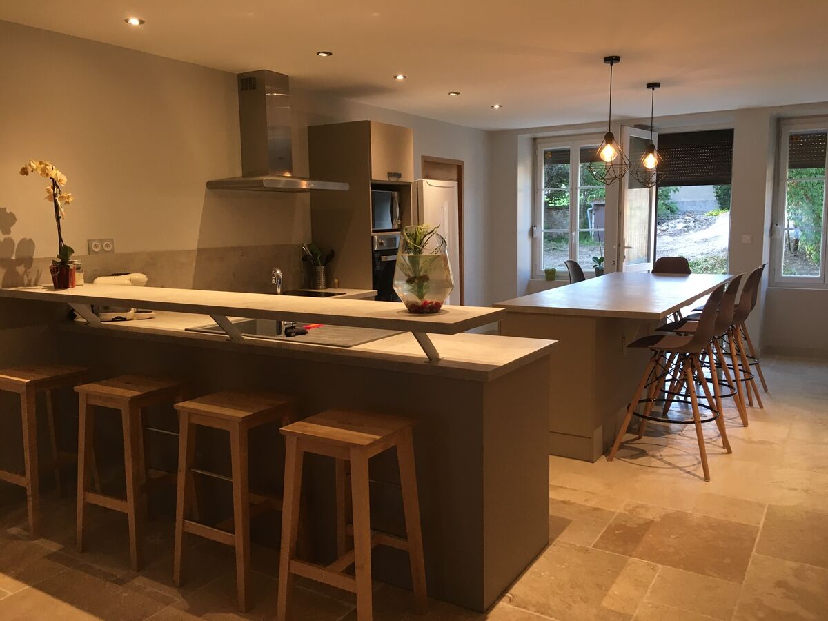 Cuisine avant-après sur mesure Trend Taupe Mat