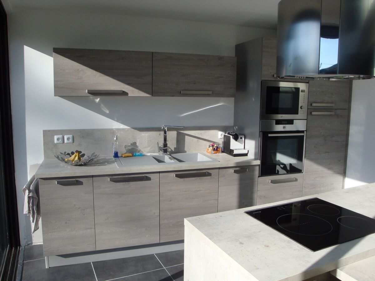 Rénovation cuisine sur mesure Label Chêne Sable Synchrone