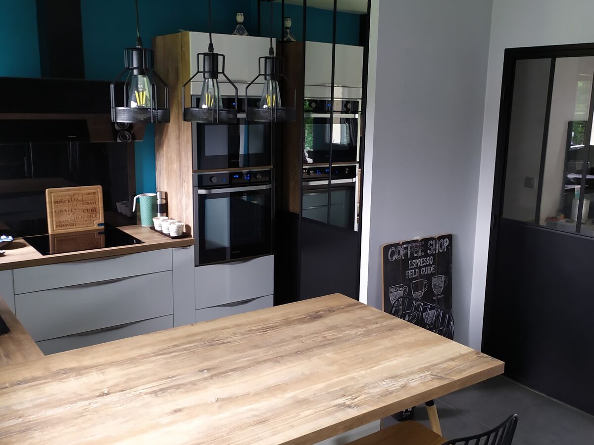 Rénovation cuisine équipée sur mesure Light Blanc Brillant