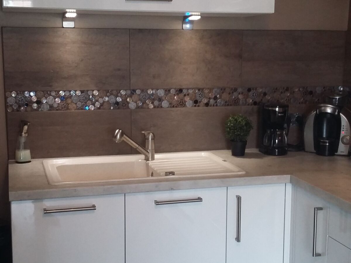 Cuisine avant-après sur mesure Light Blanc brillant