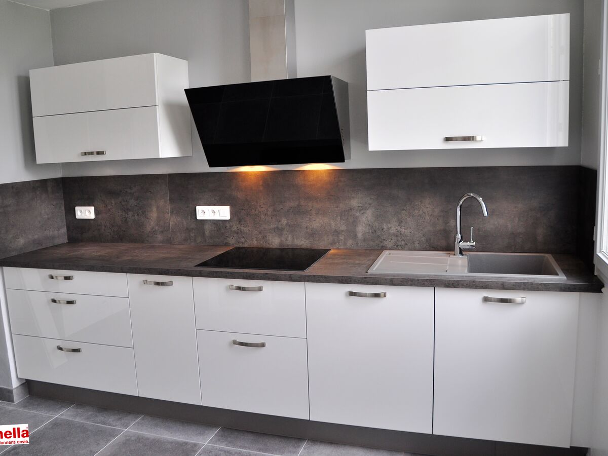 Rénovation cuisine sur mesure Light Blanc brillant