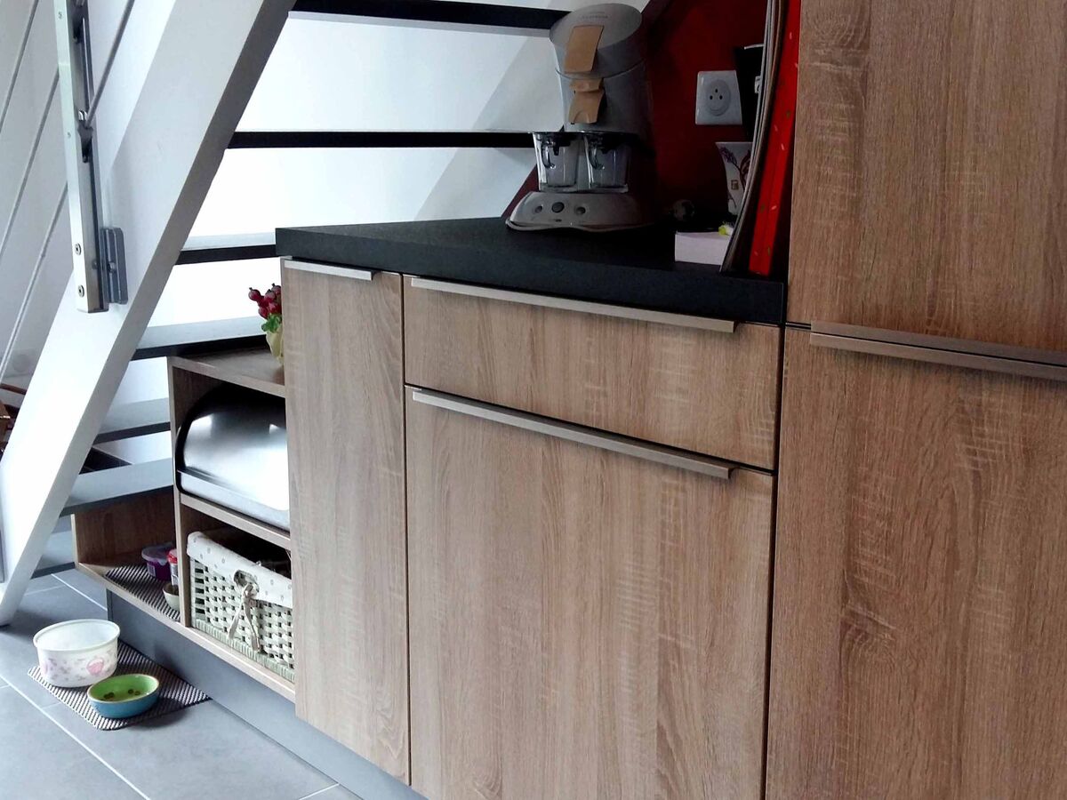 Cuisine avant-après sur mesure Trend + Chêne timber