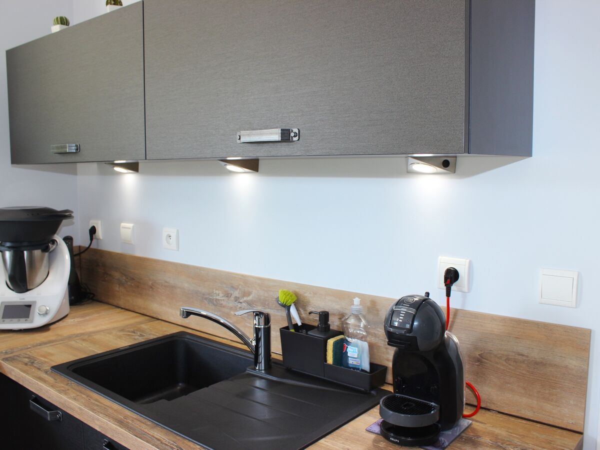 Cuisine avant-après sur mesure Label Métal Brossé