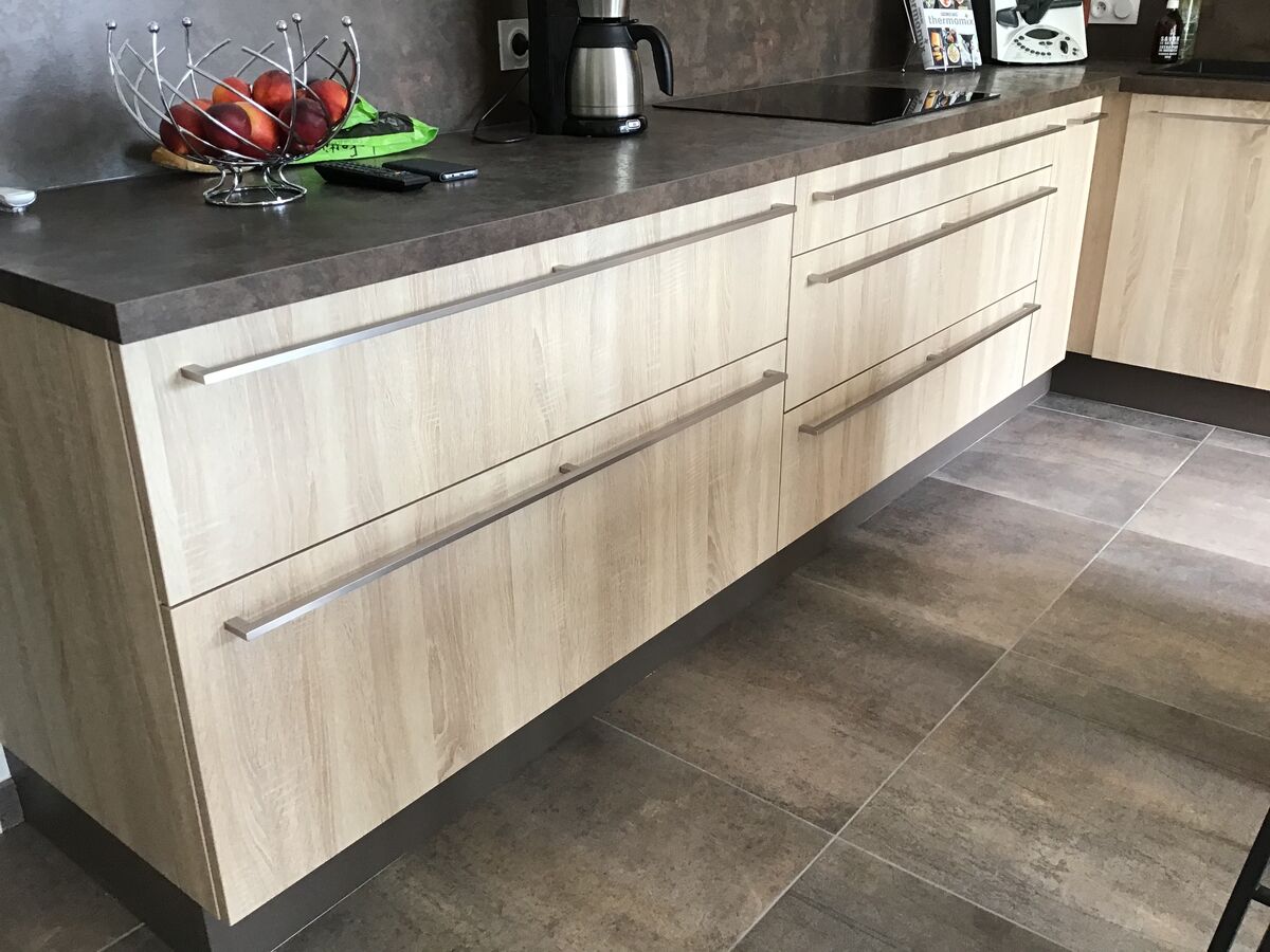 Cuisine avant-après sur mesure Trend Chêne Timber