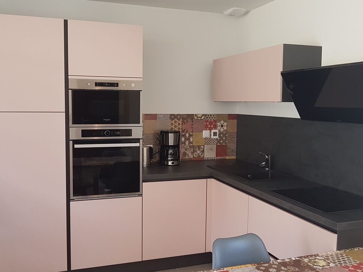 Cuisine avant-après sur mesurre Color Pétale de Rose