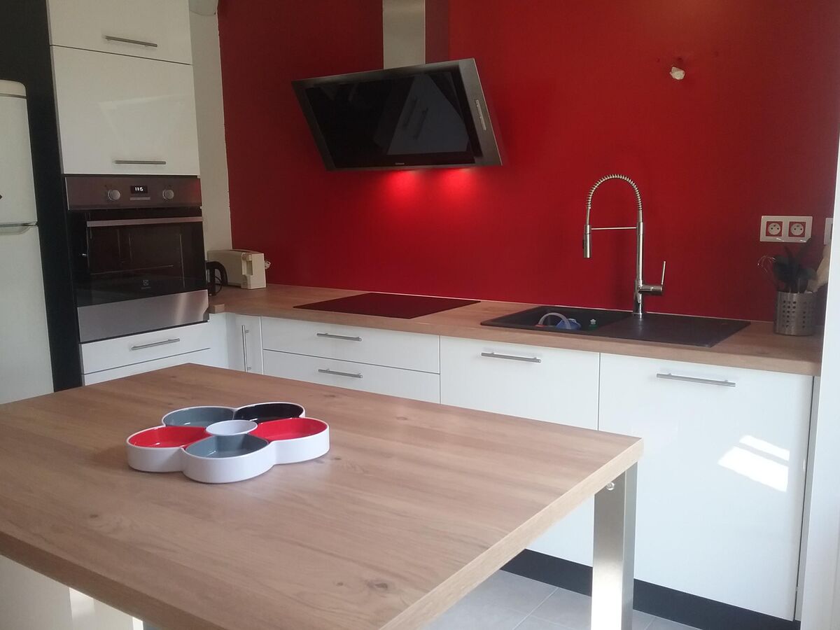 Cuisine avant-après sur mesure Light Blanc Brillant